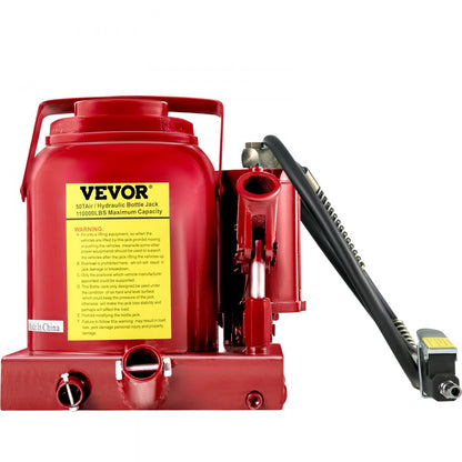 010762352058 - 50 Ton Air Hydraulic Bottle Jack for Heavy-Duty Lifting