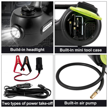 010461838231 - VEVOR 5 Ton Electric Car Jack with Impact Wrench & LED Light