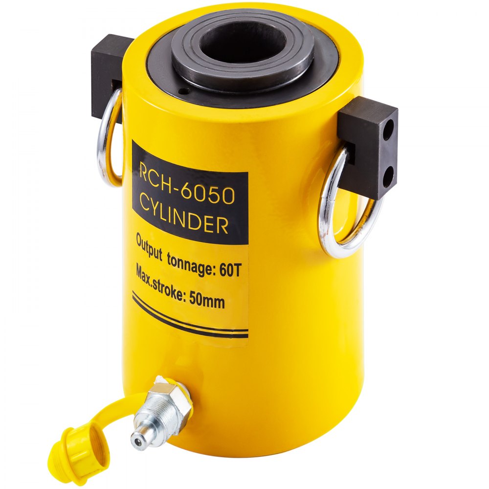 010575998369 - 60T Heavy-Duty 2" Hydraulic Cylinder Jack for Confined Spaces