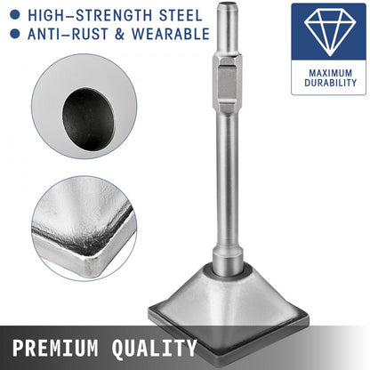 010934506477 - 1-3/16" Tamper Shank & 6x6" Compactor Plate Set