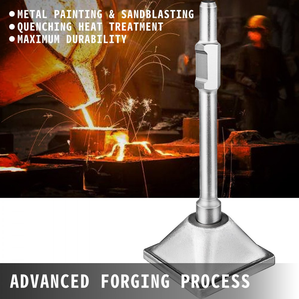 010934506477 - 1-3/16" Tamper Shank & 6x6" Compactor Plate Set