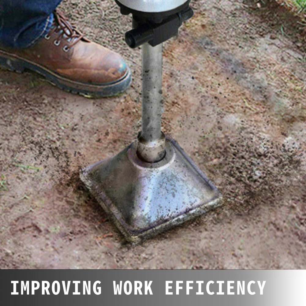 010934506477 - 1-3/16" Tamper Shank & 6x6" Compactor Plate Set