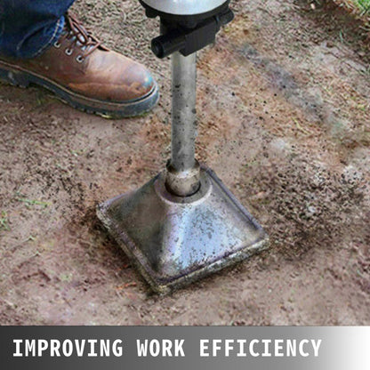 010934506477 - 1-3/16" Tamper Shank & 6x6" Compactor Plate Set