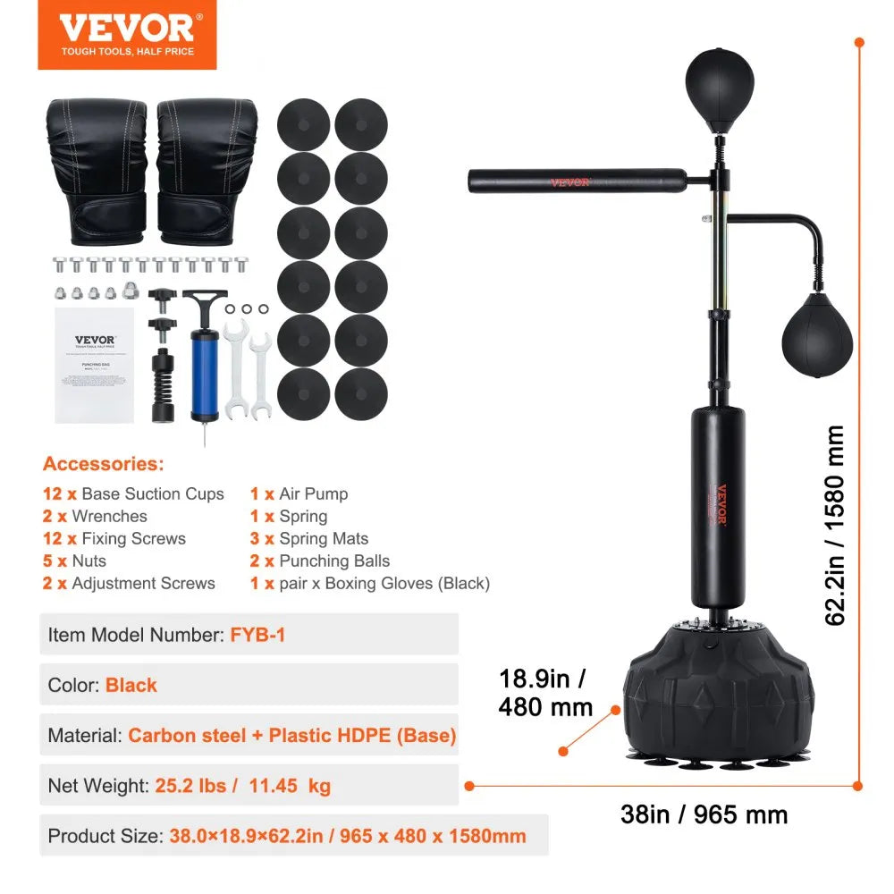 FYB-1 - Adjustable VEVOR Punching Bag for Speed & Precision Training