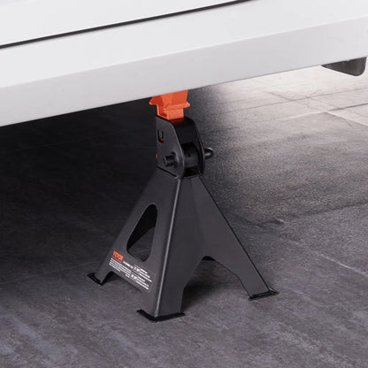 010702522948 - Heavy-Duty 3-Ton Steel Jack Stands with Double Locking System