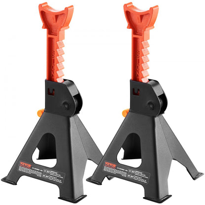 010702522948 - Heavy-Duty 3-Ton Steel Jack Stands with Double Locking System