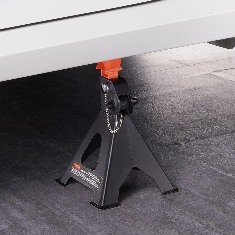 010678535940 - 3-Ton Adjustable Steel Jack Stands with Double Locking System
