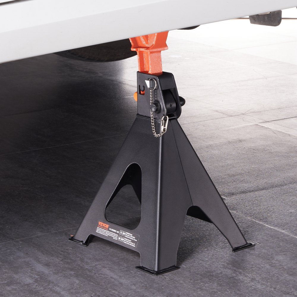 010634010839 - 6 Ton Heavy-Duty Jack Stands with Double Locking 14.2"-23" Range