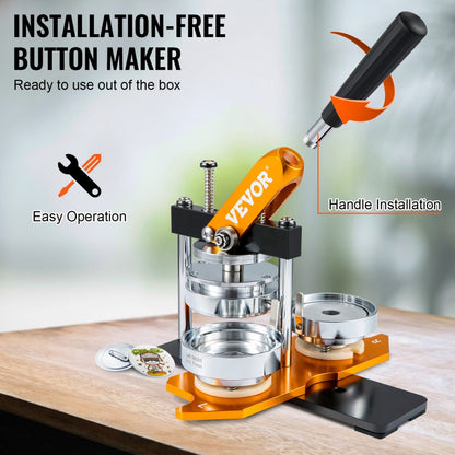 JS-75-GD-01 - User-Friendly 3" Button Maker for Creative Fun