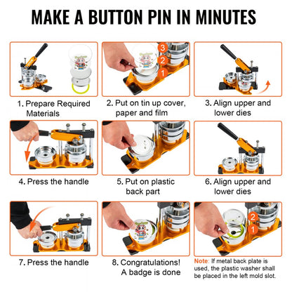 JS-75-GD-01 - User-Friendly 3" Button Maker for Creative Fun
