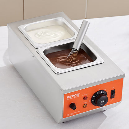 CS-2-US - Compact 9 lbs Stainless Steel Chocolate Melter with Temp Control