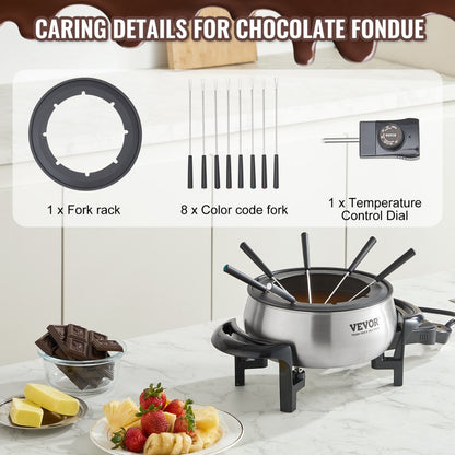 SSDNG7700-NP - Adjustable Electric Fondue Pot for Cheese & Chocolate Dipping