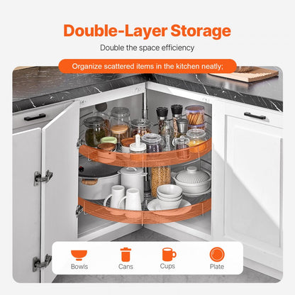 PD1030D - Adjustable Chrome Corner Organizer for Kitchen Clutter Management