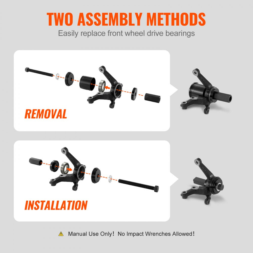 ZX-B005 - 23-Piece Wheel Bearing Press Kit for Easy Installation and Removal