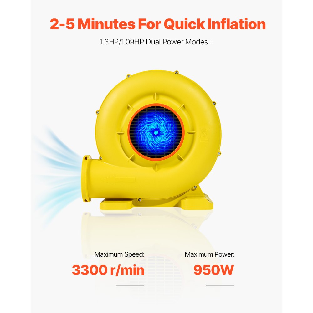 SH-U9 MULTI - Compact Inflatable Air Blower, 1&1.3HP, Waterproof & Portable