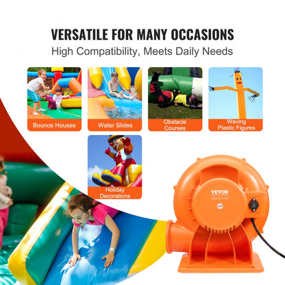 DS-1.25L - VEVOR 950W Inflatable Blower for Quick Bounce House Setup