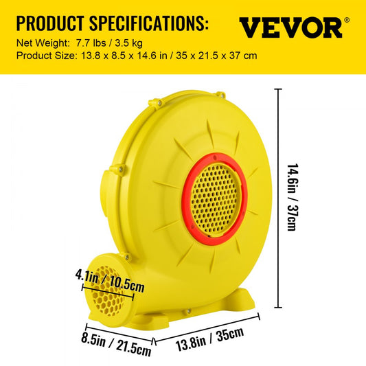 S-U4 - 450W Portable Inflatable Blower for Bounce Houses & More