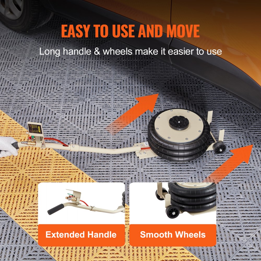 ZG-E - VEVOR 3 Ton Air Jack - Triple Bag Design for Vehicle Lifting