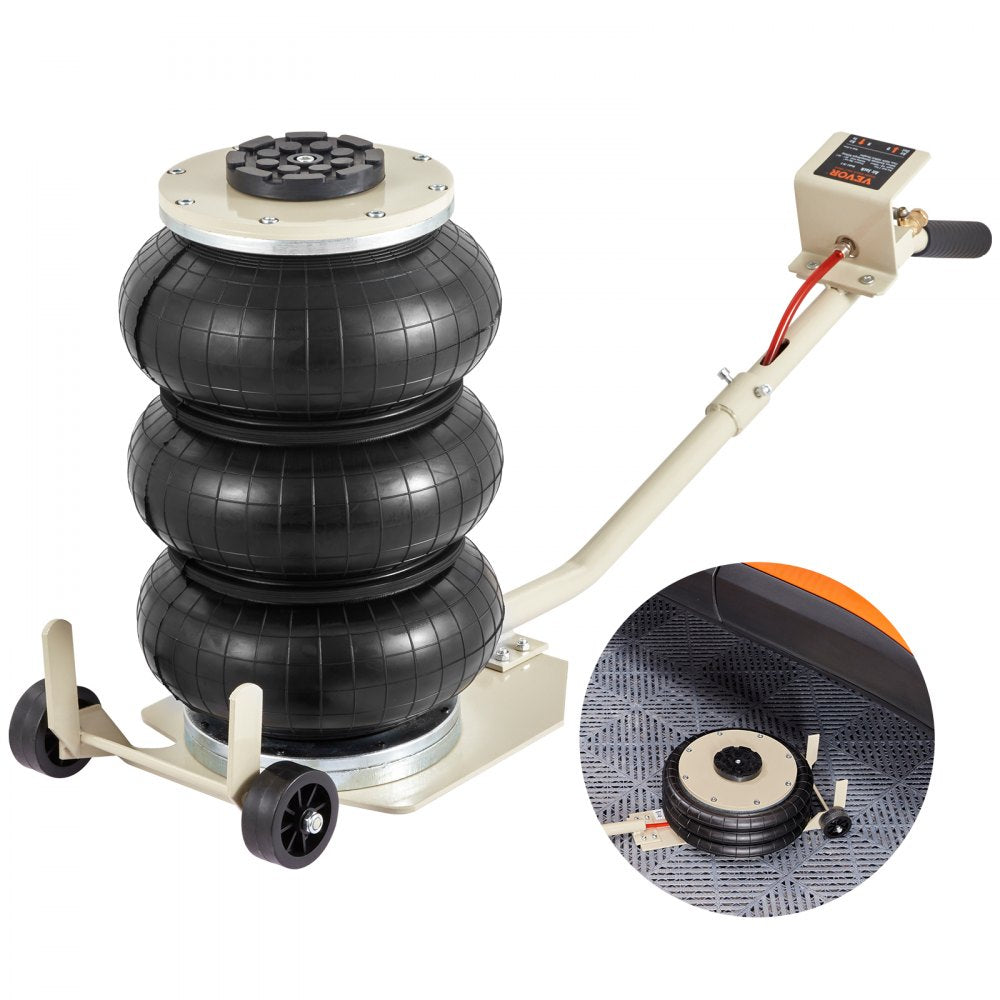 ZG-E - VEVOR 3 Ton Air Jack - Triple Bag Design for Vehicle Lifting