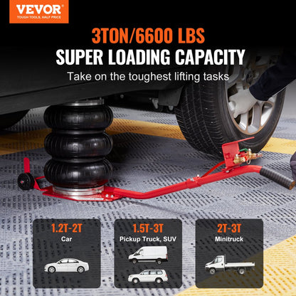 ZG-E - 3 Ton VEVOR Air Jack for Fast Vehicle Lifting