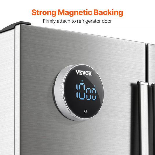 D13 - 3-Inch Magnetic Kitchen Timer with Large LED Display & Volume Control