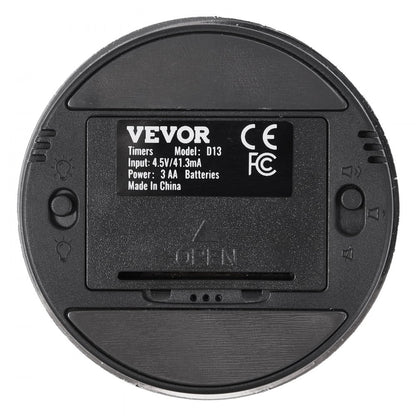 D13 - 3-Inch Magnetic Kitchen Timer with Large LED Display & Volume Control