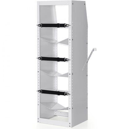 CTR330R350 - Heavy-Duty Steel Rack for 3 Refrigerant Tanks, Adjustable Shelves