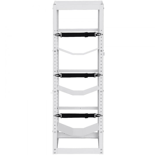 CTR330R350 - Heavy-Duty Steel Rack for 3 Refrigerant Tanks, Adjustable Shelves