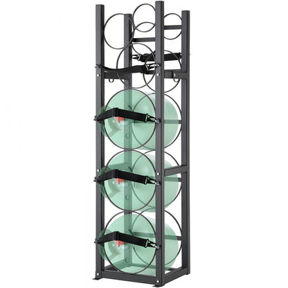 CTR330N - 3-Tier Carbon Steel Refrigerant Tank Rack, 325x330x1197 mm