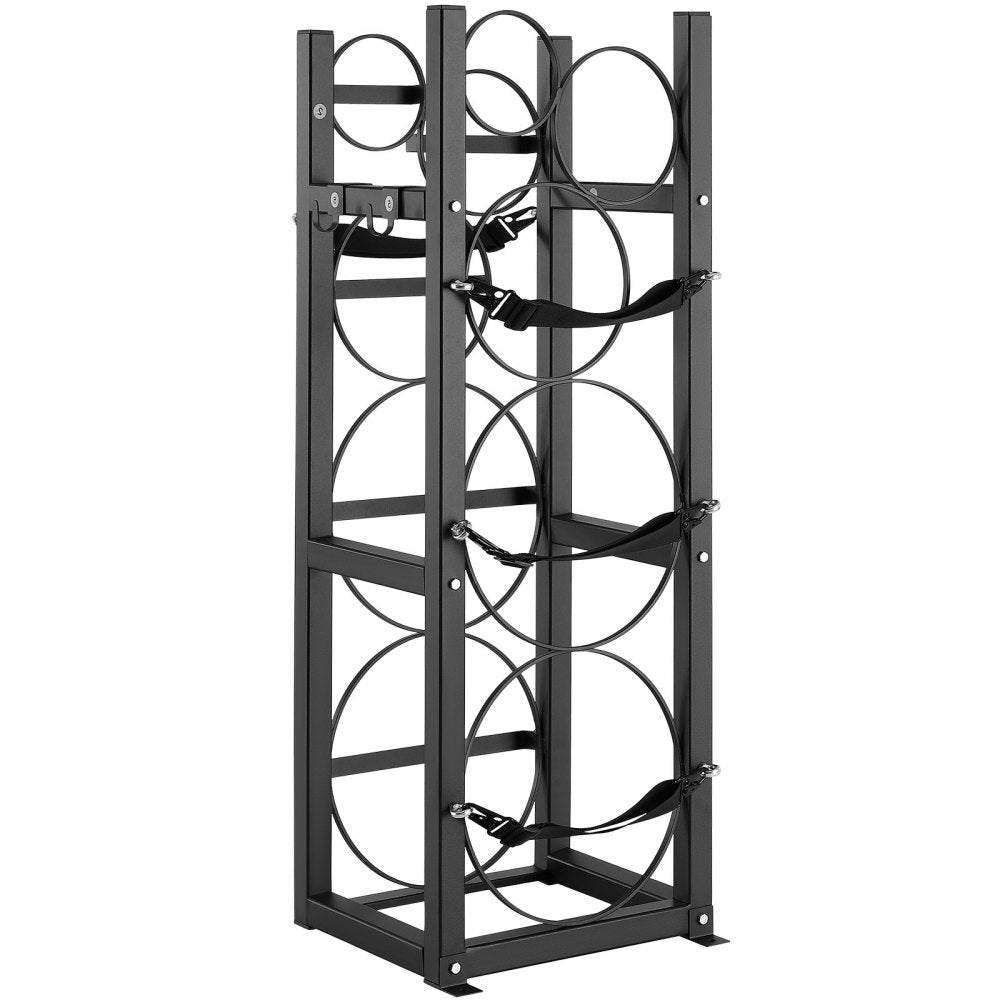 CTR230N - Durable 3-Tier Carbon Steel Tank Rack, 325x330x928 mm