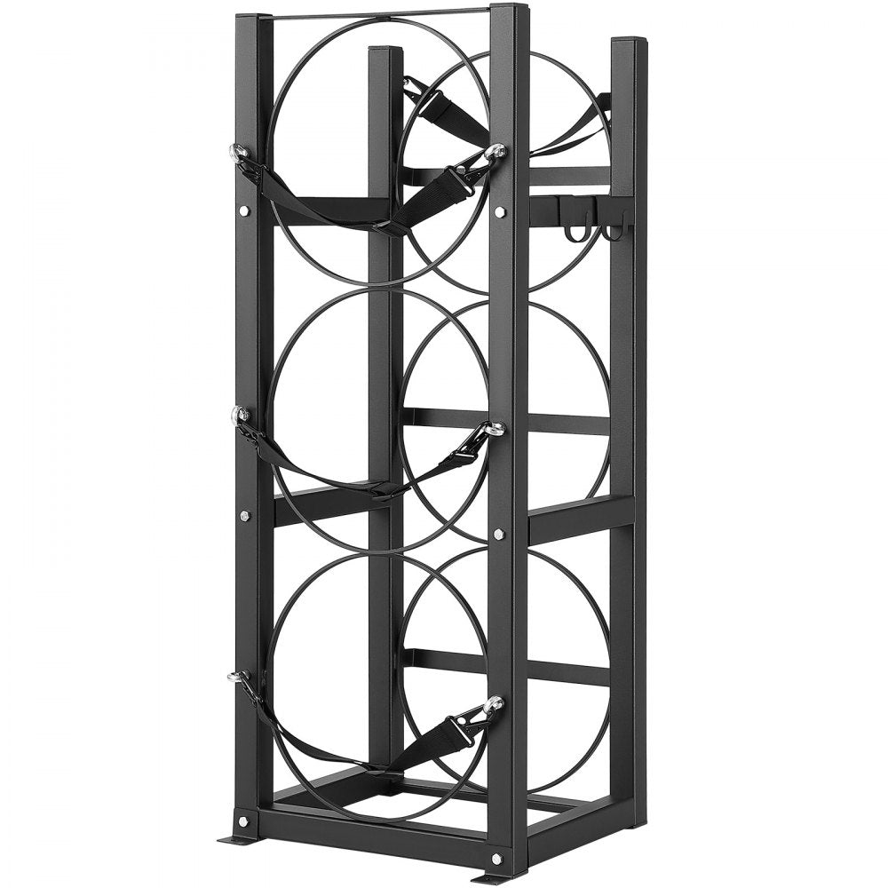 CTR330 - Sturdy 3-Tank Steel Rack for 30 lb. Refrigerant Cylinders