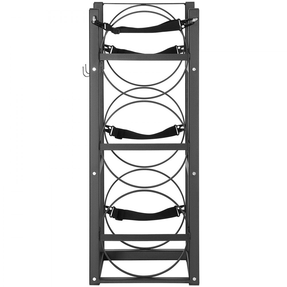 CTR330 - Sturdy 3-Tank Steel Rack for 30 lb. Refrigerant Cylinders