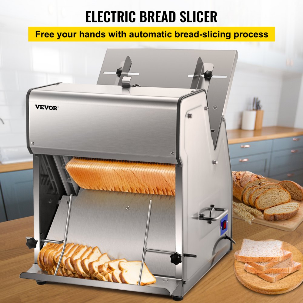 YB-31 - Electric Bread Slicer for 31 Pieces, 12mm Thickness, Stainless Steel