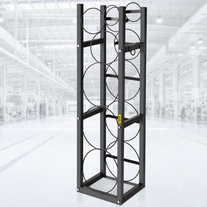 010787356479 - 46" Steel Refrigerant Tank Rack for 3 Cylinders