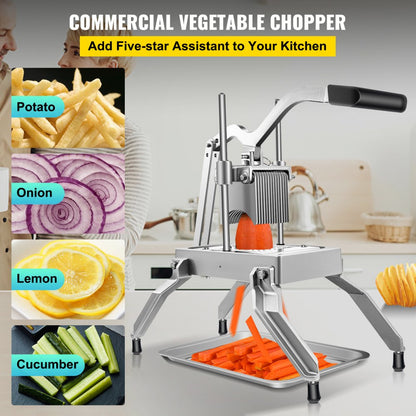 010897088377 - Heavy-Duty Aluminum Vegetable Dicer for Quick Cutting