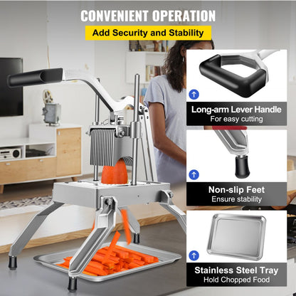 010897088377 - Heavy-Duty Aluminum Vegetable Dicer for Quick Cutting