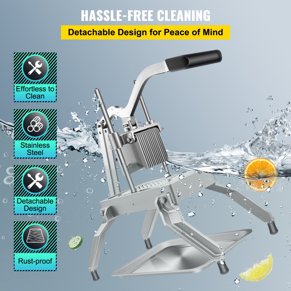 010897088377 - Heavy-Duty Aluminum Vegetable Dicer for Quick Cutting