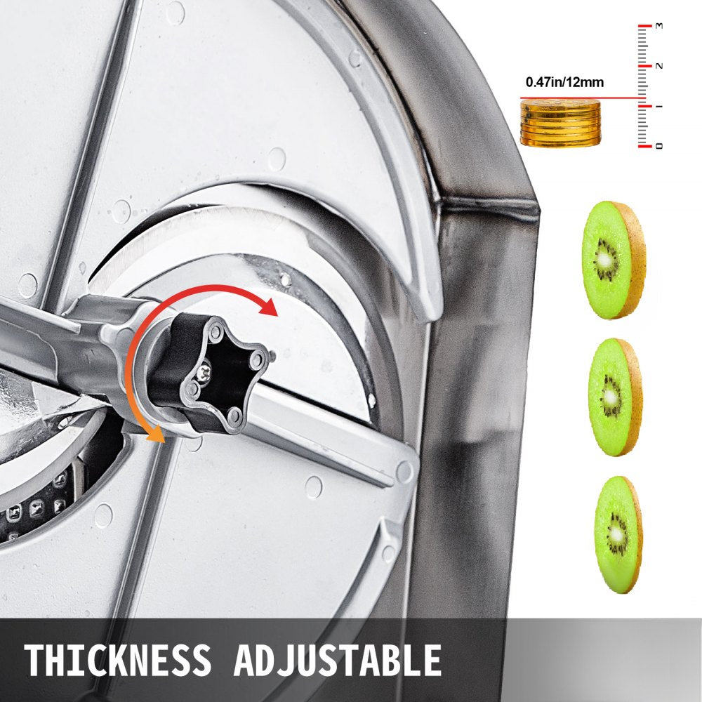 010566898905 - High-Quality Manual Vegetable Slicer with Adjustable Blade Thickness