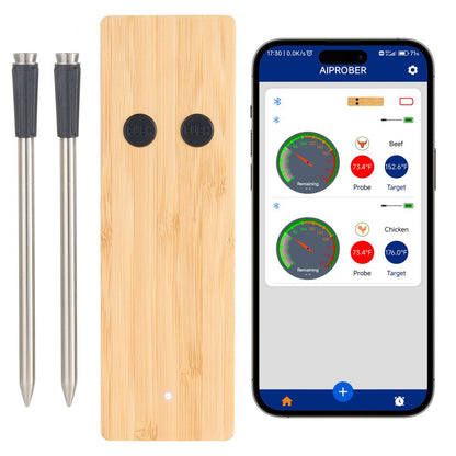 JX268 - Bluetooth Meat Thermometer with Two Probes for Perfect Cooking