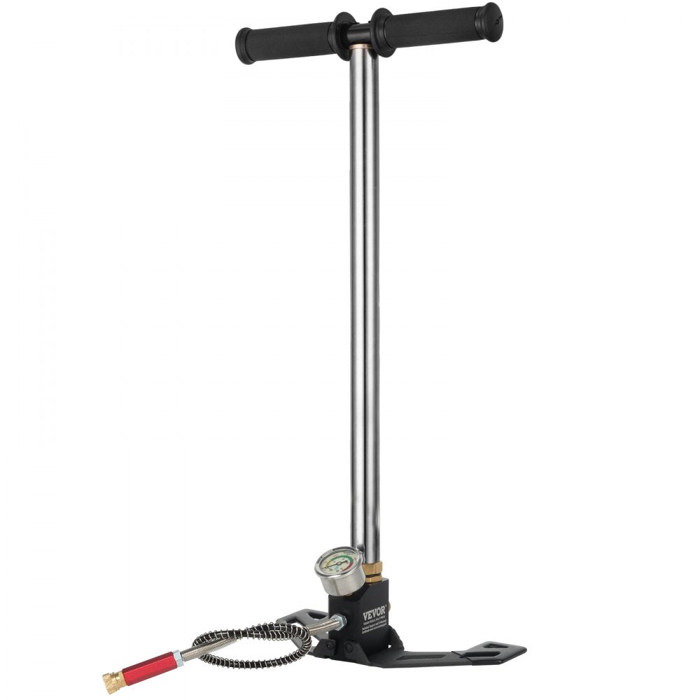 3-stage PCP Hand Pump - 4500 PSI High-Pressure Stainless-Steel Pump