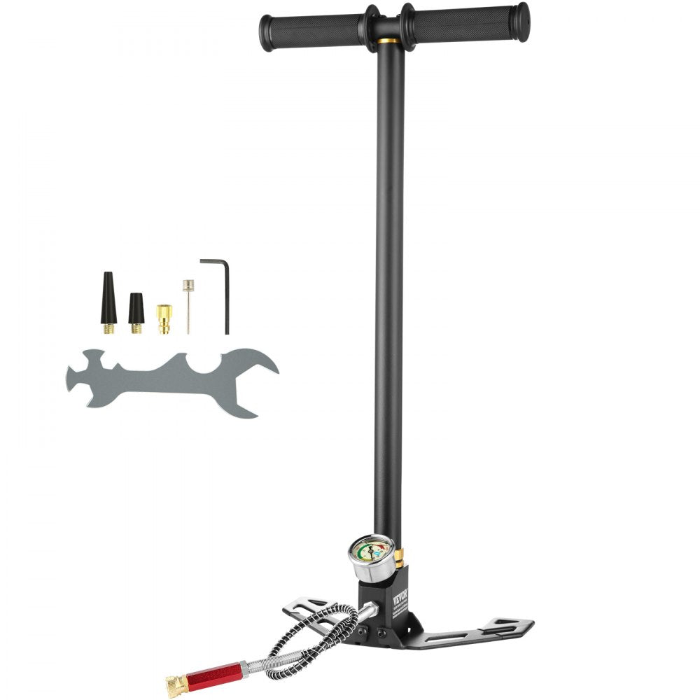 DQT-3JH - 4500 PSI High-Pressure Hand Pump for Airguns and Tanks