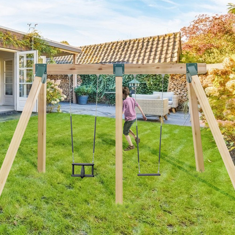 QQZJ-95-3 - Heavy-Duty A-Frame Swing Set Brackets, 6.3x9.3x11 in, 3 pcs