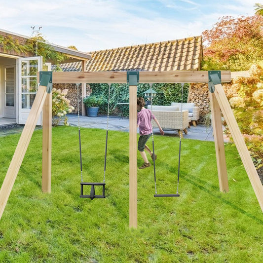 QQZJ-95-3 - Heavy-Duty A-Frame Swing Set Brackets, 6.3x9.3x11 in, 3 pcs