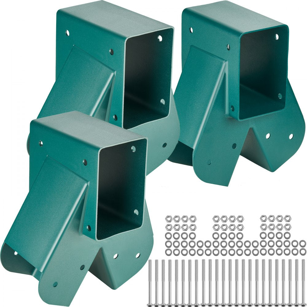 QQZJ-95-3 - Heavy-Duty A-Frame Swing Set Brackets, 6.3x9.3x11 in, 3 pcs