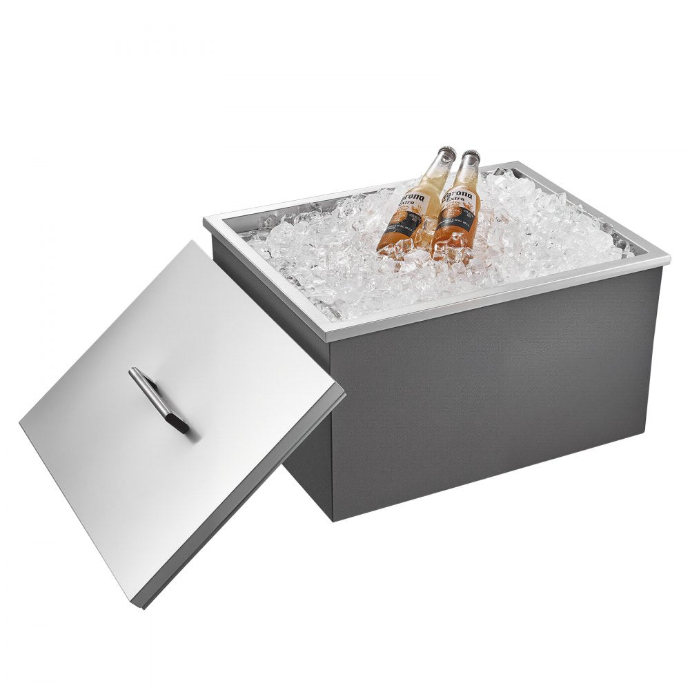 ICB-F221712 - 22"x17" Stainless Steel Ice Bin with 24-Hour Insulation