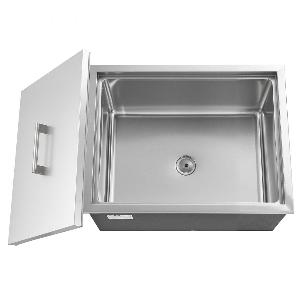 ICB-F221712 - 22"x17" Stainless Steel Ice Bin with 24-Hour Insulation