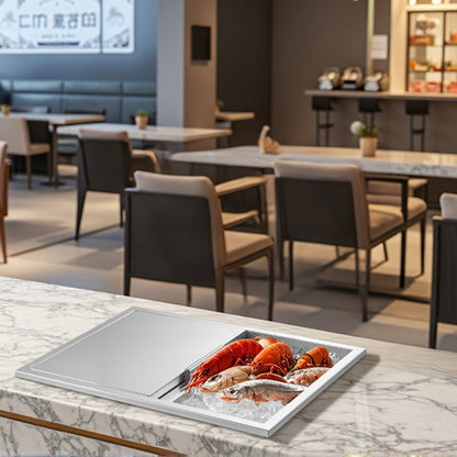 ICB-S241813 - 57.8QT Stainless Steel Ice Bin with 24-Hour Insulation