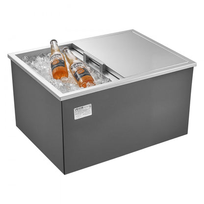 ICB-S241813 - 57.8QT Stainless Steel Ice Bin with 24-Hour Insulation
