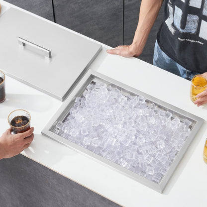 ICB-F201412 - Durable Stainless Steel Ice Bin with 12-Hour Insulation
