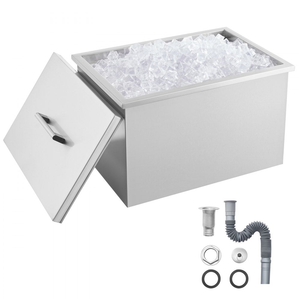 ICB-F201412 - Durable Stainless Steel Ice Bin with 12-Hour Insulation